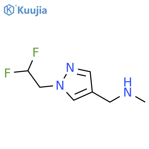 {[1-(2,2-difluoroethyl)-1H-pyrazol-4-yl]methyl}(methyl)amine structure