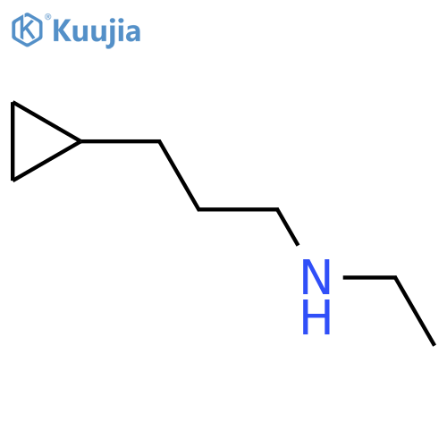 Cyclopropanepropanamine, N-ethyl- structure