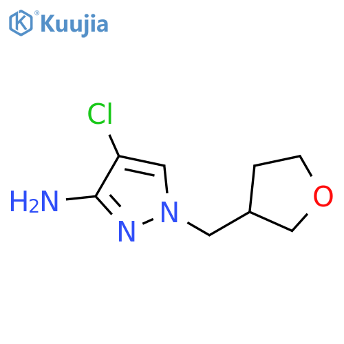 4-chloro-1-(oxolan-3-yl)methyl-1H-pyrazol-3-amine structure