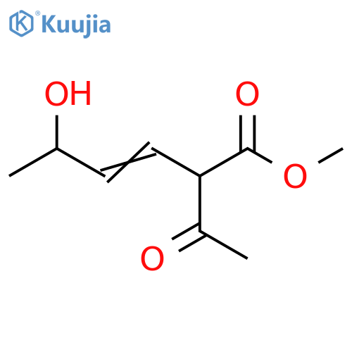 3-Hexenoic acid, 2-acetyl-5-hydroxy-, methyl ester structure