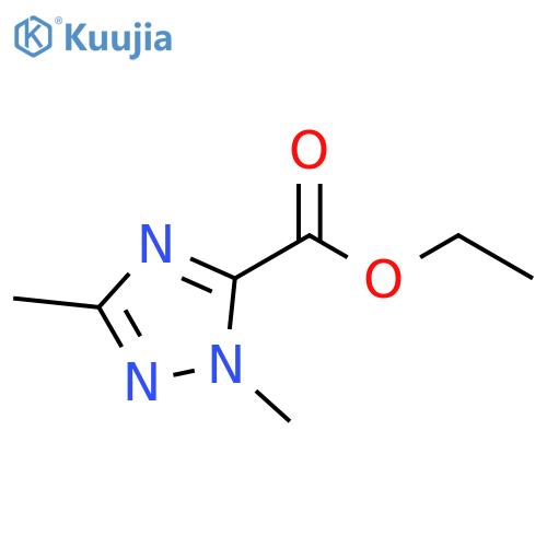 ethyl 1,3-dimethyl-1H-1,2,4-triazole-5-carboxylate structure