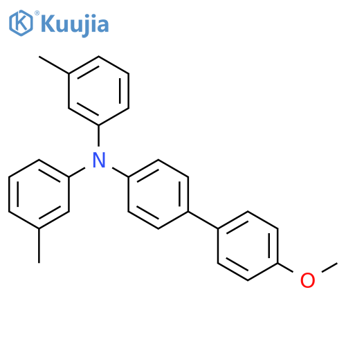 [1,1'-Biphenyl]-4-amine, 4'-methoxy-N,N-bis(3-methylphenyl)- structure