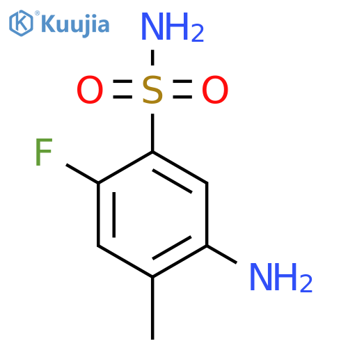 5-Amino-2-fluoro-4-methylbenzene-1-sulfonamide structure