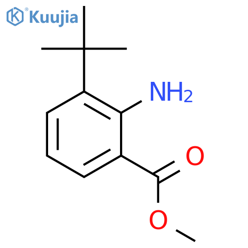 methyl 2-amino-3-tert-butylbenzoate structure