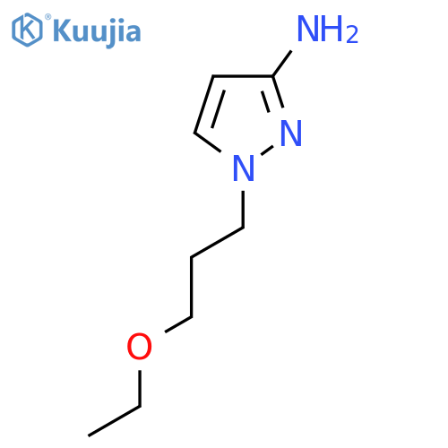 1-(3-ethoxypropyl)-1H-pyrazol-3-amine structure