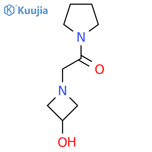 2-(3-Hydroxyazetidin-1-yl)-1-(pyrrolidin-1-yl)ethan-1-one structure