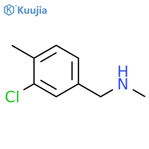 (3-chloro-4-methylphenyl)methyl(methyl)amine structure