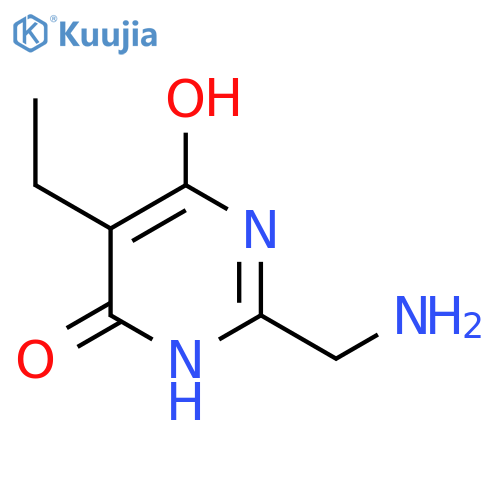 2-(Aminomethyl)-5-ethyl-6-hydroxy-3,4-dihydropyrimidin-4-one structure