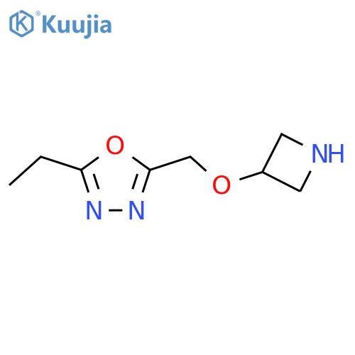 2-(azetidin-3-yloxy)methyl-5-ethyl-1,3,4-oxadiazole structure