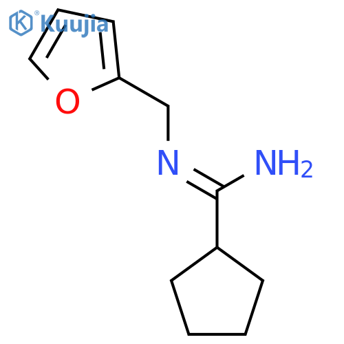 N-(furan-2-yl)methylcyclopentanecarboximidamide structure