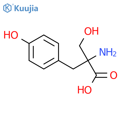 α-Hydroxymethyl-D-tyrosine structure
