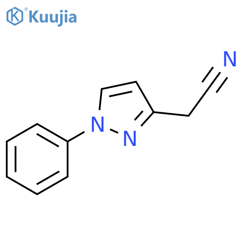 2-(1-phenyl-1H-pyrazol-3-yl)acetonitrile structure