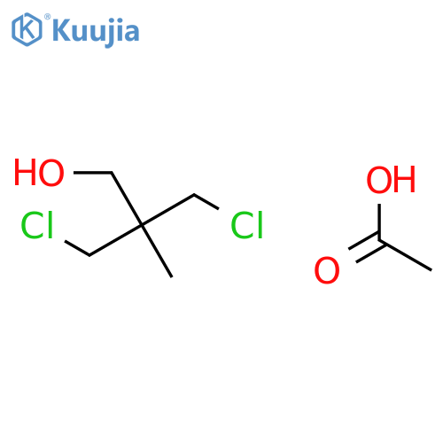 1-Propanol, 3-chloro-2-(chloromethyl)-2-methyl-, acetate structure
