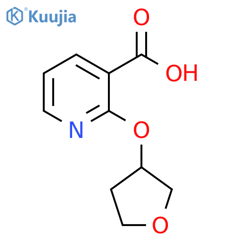 2-(oxolan-3-yloxy)pyridine-3-carboxylic acid structure