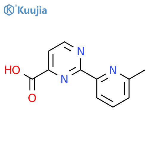 4-Pyrimidinecarboxylic acid, 2-(6-methyl-2-pyridinyl)- structure