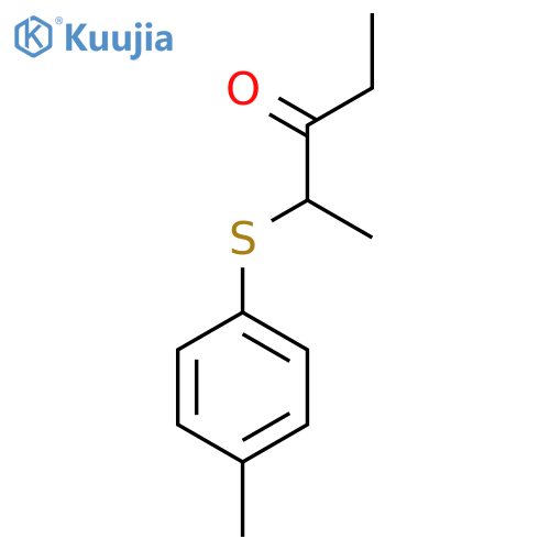 2-(4-Methylphenyl)sulfanylpentan-3-one structure