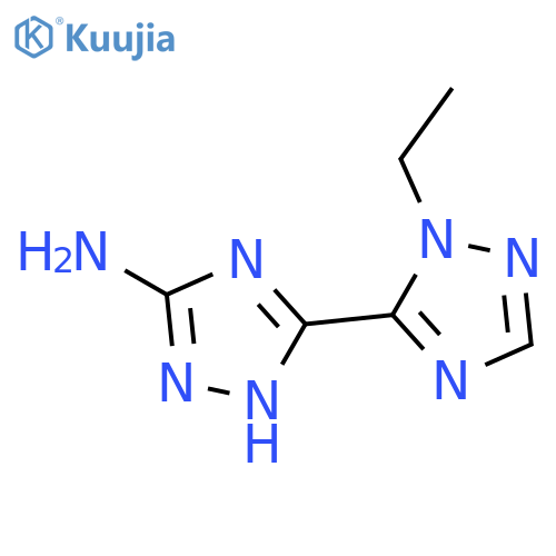 3-(1-ethyl-1H-1,2,4-triazol-5-yl)-1H-1,2,4-triazol-5-amine structure