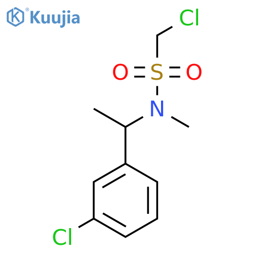 1-chloro-N-[1-(3-chlorophenyl)ethyl]-N-methylmethanesulfonamide structure