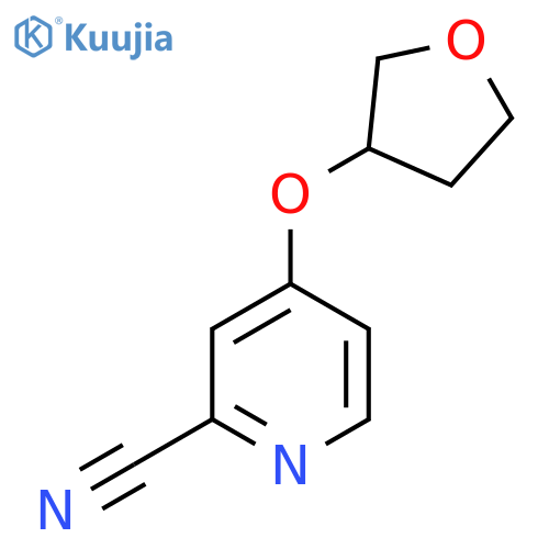 4-(Oxolan-3-yloxy)pyridine-2-carbonitrile structure