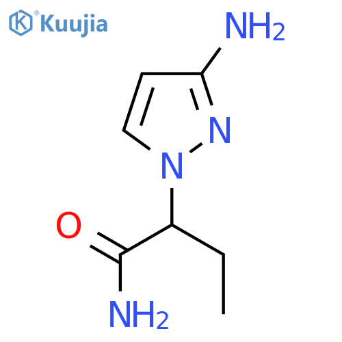 2-(3-Amino-1H-pyrazol-1-yl)butanamide structure