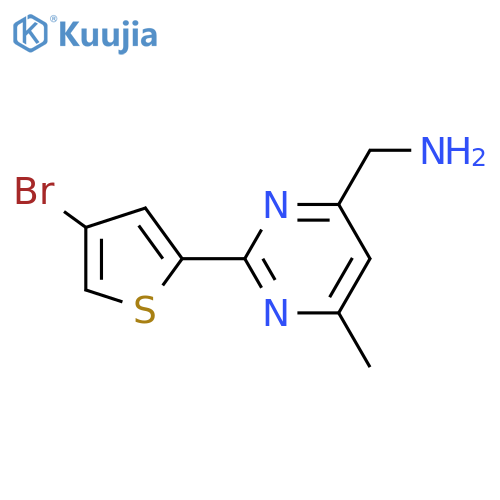 1-2-(4-Bromothiophen-2-yl)-6-methylpyrimidin-4-ylmethanamine structure
