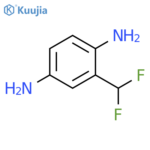 2-(Difluoromethyl)-1,4-benzenediamine structure
