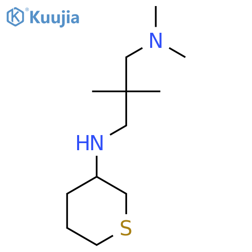 N-[3-(dimethylamino)-2,2-dimethylpropyl]thian-3-amine structure