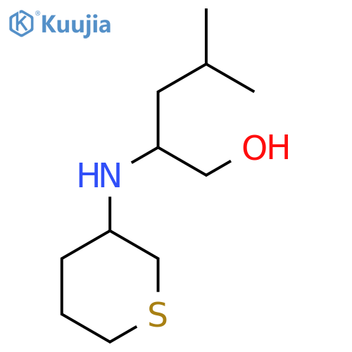 4-methyl-2-[(thian-3-yl)amino]pentan-1-ol structure