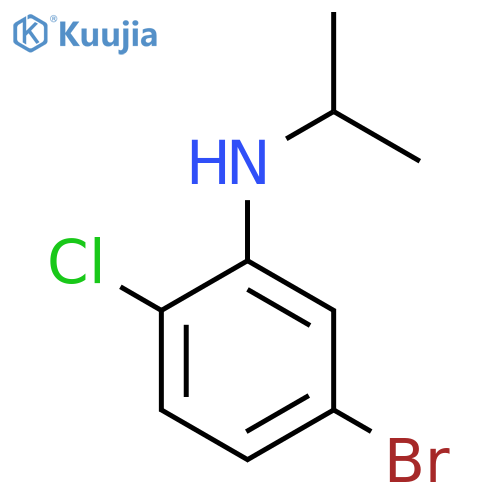 5-bromo-2-chloro-N-(propan-2-yl)aniline structure