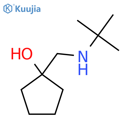 1-[(Tert-butylamino)methyl]cyclopentan-1-ol structure