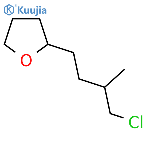 Furan, 2-(4-chloro-3-methylbutyl)tetrahydro- structure