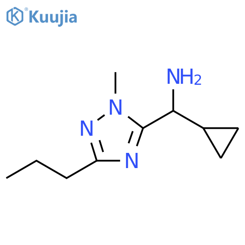 cyclopropyl(1-methyl-3-propyl-1H-1,2,4-triazol-5-yl)methanamine structure
