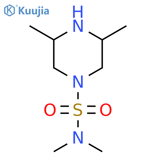 N,N,3,5-Tetramethylpiperazine-1-sulfonamide structure