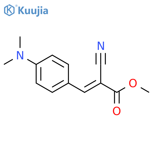 2-Propenoic acid, 2-cyano-3-[4-(dimethylamino)phenyl]-, methyl ester,(2E)- structure