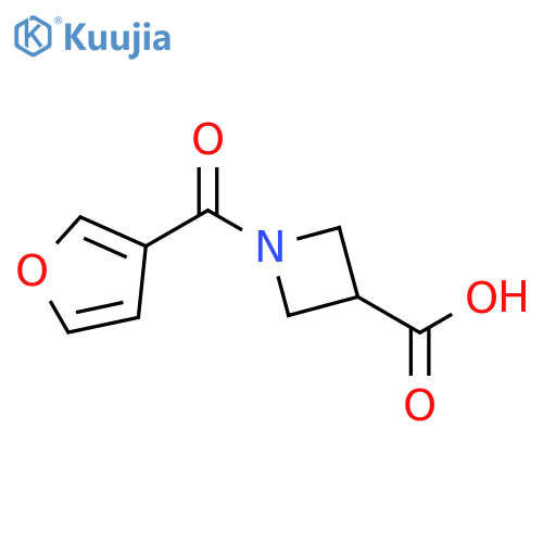1-(furan-3-carbonyl)azetidine-3-carboxylic acid structure