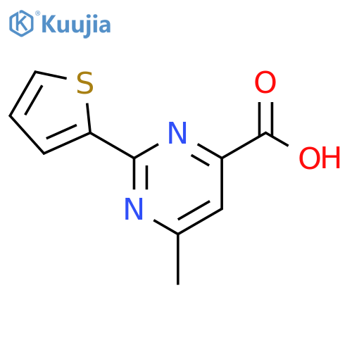 6-Methyl-2-(thiophen-2-yl)pyrimidine-4-carboxylic Acid structure
