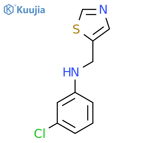 3-chloro-N-(1,3-thiazol-5-yl)methylaniline structure
