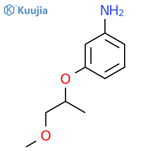 3-(1-methoxypropan-2-yl)oxyaniline structure