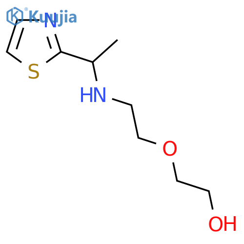Ethanol, 2-[2-[[1-(2-thiazolyl)ethyl]amino]ethoxy]- structure