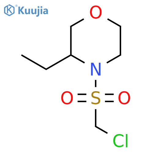 4-Chloromethanesulfonyl-3-ethylmorpholine structure