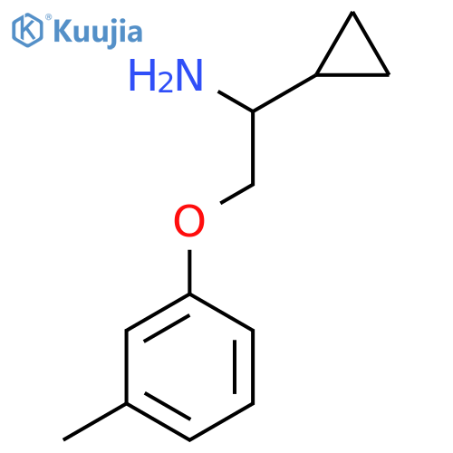 1-Cyclopropyl-2-(3-methylphenoxy)ethylamine structure
