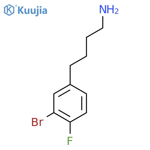 4-(3-bromo-4-fluorophenyl)butan-1-amine structure