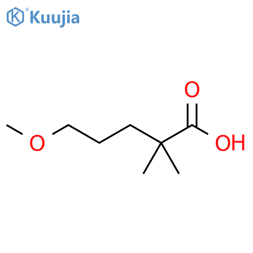 5-methoxy-2,2-dimethylpentanoic acid structure