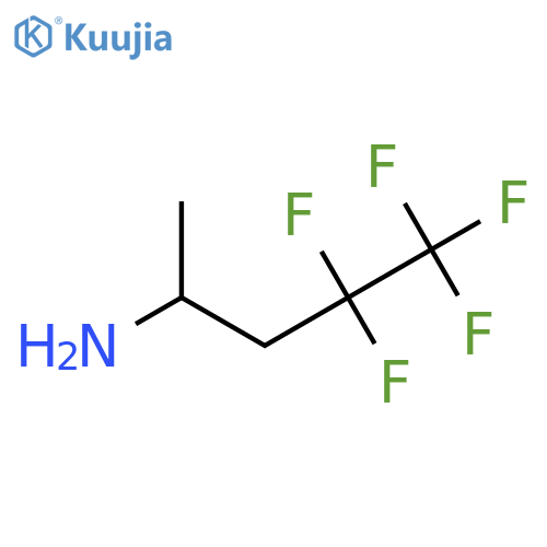 4,4,5,5,5-pentafluoropentan-2-amine structure