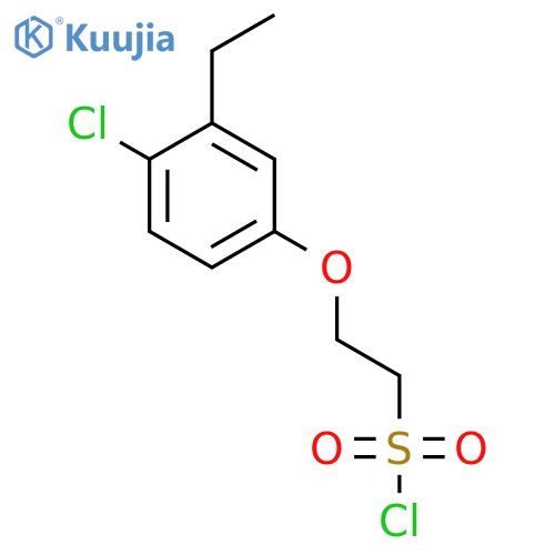2-(4-Chloro-3-ethylphenoxy)ethane-1-sulfonyl chloride structure