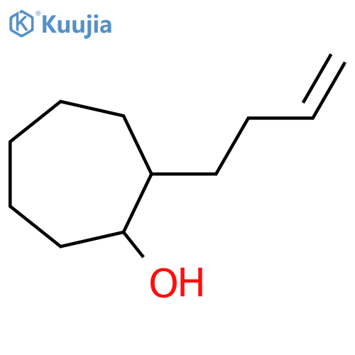2-(But-3-en-1-yl)cycloheptan-1-ol structure