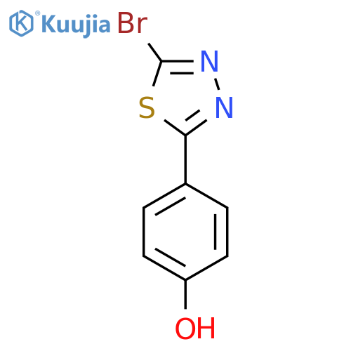 4-(5-Bromo-1,3,4-thiadiazol-2-yl)phenol structure