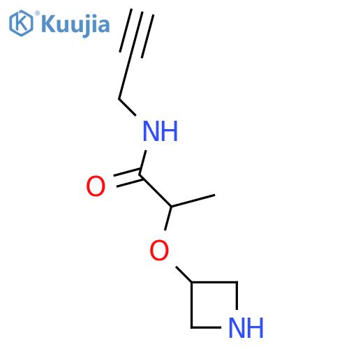 2-(azetidin-3-yloxy)-N-(prop-2-yn-1-yl)propanamide structure