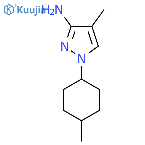 4-Methyl-1-(4-methylcyclohexyl)-1h-pyrazol-3-amine structure