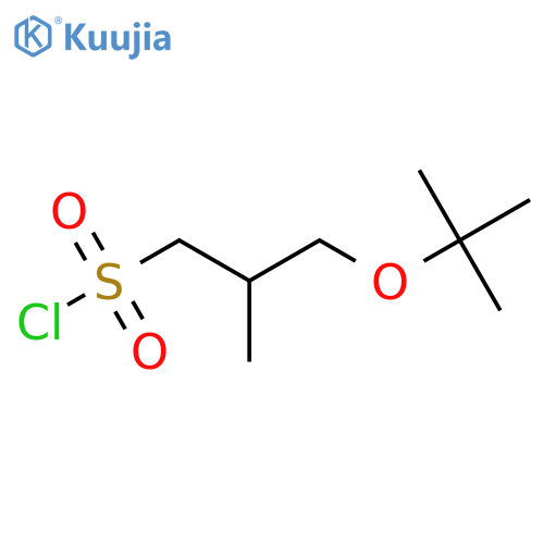 3-(Tert-butoxy)-2-methylpropane-1-sulfonyl chloride structure